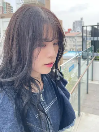 セミロング 園田 渉 ◤SHIKIO◢のヘアスタイル
