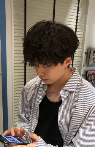 パーマ メンズ 國分 正樹のヘアスタイル