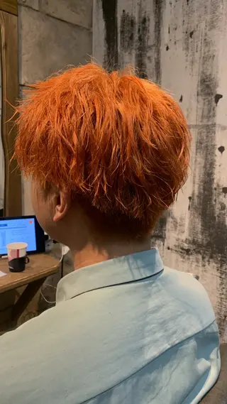 ショート カラー メンズ repose日本橋 室町のヘアスタイル