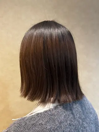 ミディアム 吉永 衣織のヘアスタイル