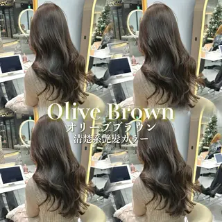 セミロング カラー 《髪質改善✖️オリー ブ🧸》小嶋拓也のヘアスタイル