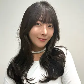 セミロング ブリーチなしダブル カラー/レイヤー太我のヘアスタイル