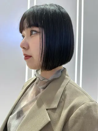 ミディアム 丸みショートボブ Narumi✂︎のヘアスタイル
