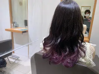 ロング ARMONY秋山輝也 コテ巻き風パーマ特化のヘアスタイル