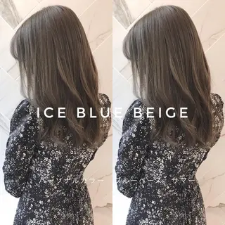 セミロング カラー 上條 航平のヘアスタイル