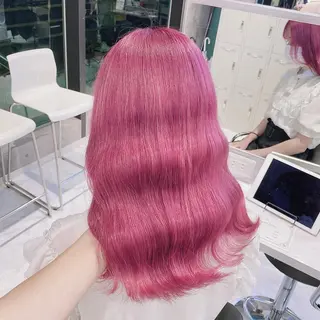 ロング カラー ヘアアレンジ メンズ キッズ マツエク・マツパ ブリーチの髪様 MASATOのヘアスタイル