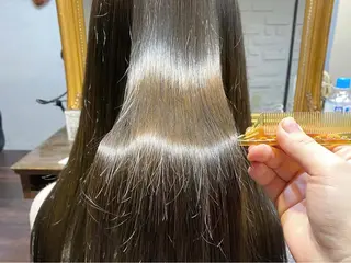 ロング カラー ヘアアレンジ レイヤーカット×髪質 改善🇰🇷シオリのヘアスタイル