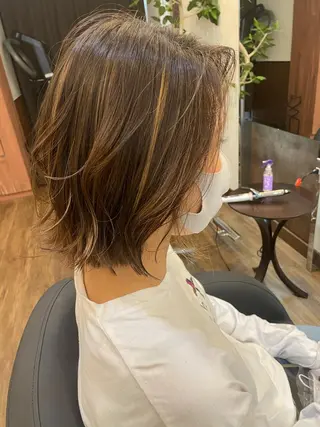ミディアム MATSURI BASE.AWAJIのヘアスタイル