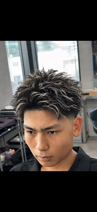 ショート パーマ指名率No1 メンズ特化ケイトのヘアスタイル