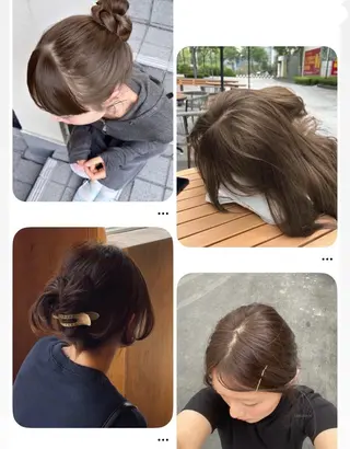 ミディアム 盛田 望来のヘアスタイル