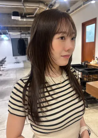 ロング カラー 🎀抜け感ナチュラル 🎵asuna🪽のヘアスタイル