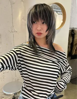 セミロング カラー 村上雅人 ナチュラルモードのヘアスタイル