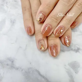 ネイル モチの良さ◉ フィルインネイル♡のネイルデザイン
