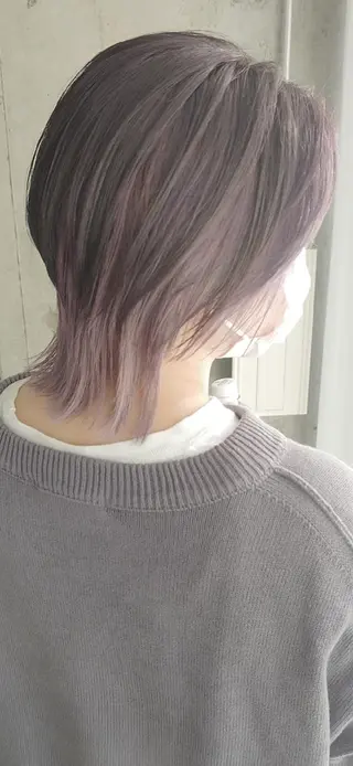 ショート カラー 髪質改善.縮毛矯正 ×韓国ヘアyukiのヘアスタイル