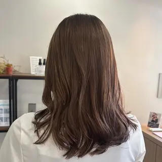 セミロング カラー 透明感カラー🌿‬ /Hikariのヘアスタイル