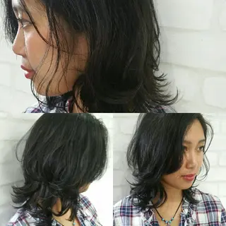 ミディアム カラー solon船橋2nd Amiのヘアスタイル