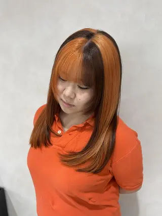 ロング カラー 透明感×ダブルカラ ーHarusa🎀のヘアスタイル