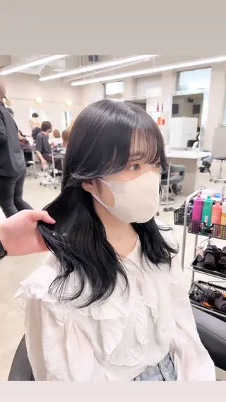 セミロング カラー パーマ ヘアアレンジ メンズ 上品＆韓国風 🥀海心🥀のヘアスタイル
