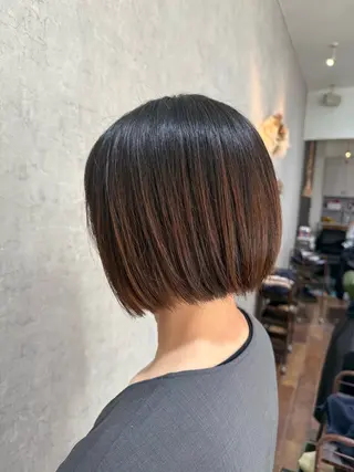 ショート レイヤー/コテパーマ 松本　希愛のヘアスタイル