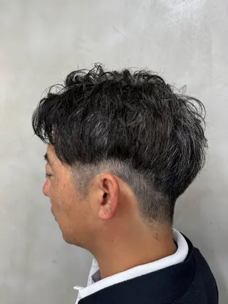 ショート メンズ 田中 叶夢のヘアスタイル