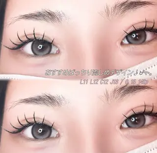 マツエク・マツパ 。ꕤ°₊sakura 束感まつ毛⊹𓈒✿のマツエク・マツパデザイン