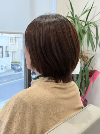 ショート Aya/縮毛矯正 /透明感カラーのヘアスタイル