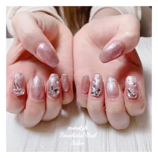 ミディアム ネイル 🐾enen style 🐾のネイルデザイン