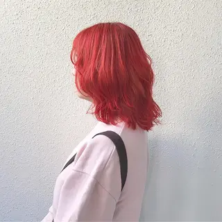ミディアム カラー インナーカラー/天神 ブリーチ/吉田のヘアスタイル