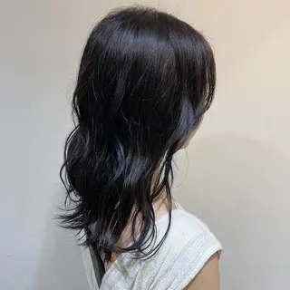 セミロング カラー ヘアアレンジ 伊藤 玲衣のヘアスタイル