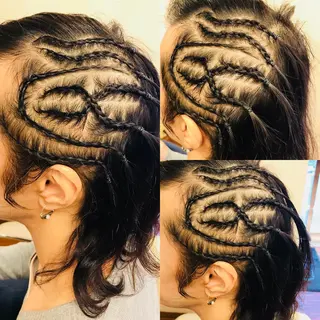 ✨コーンロウ✨ 本田さゃかのヘアスタイル