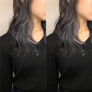 ロング カラー あさだ しゅうたろうのヘアスタイル