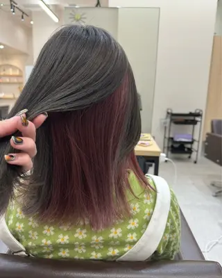 ミディアム カラー 田代 祐太のヘアスタイル