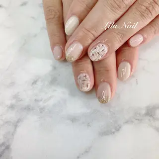 ネイル モチの良さ◉ フィルインネイル♡のネイルデザイン