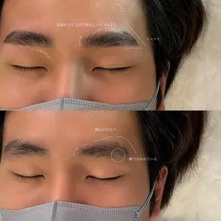 メンズ アイブロウ 吉祥寺kasumi 🌛eye/browのマツエク・マツパデザイン