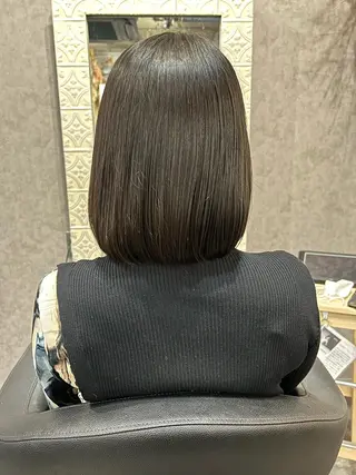 ミディアム giniro ホソミのヘアスタイル