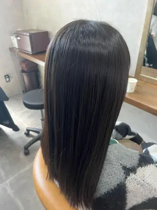 セミロング 天王町×韓国レイヤー 髪質改善 佐藤友茉のヘアスタイル