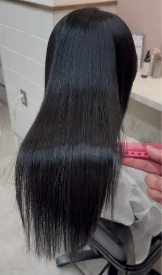ロング 田中俊　縮毛矯正 髪質改善のヘアスタイル