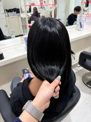 ミディアム カラー ヘアアレンジ 💟RINNA 艶カラー💟のヘアスタイル