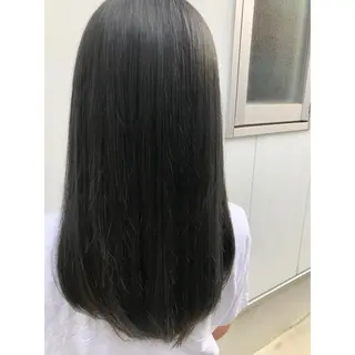 ロング カラー パーソナルカラー診断 できます 木曽 主博のヘアスタイル
