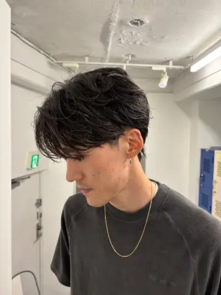 ショート パーマ メンズ 【メンズヘア特化】 オオヤチユソラのヘアスタイル