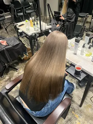 ロング 渋谷ケアブリーチ ❤️🔥徳田空悟のヘアスタイル
