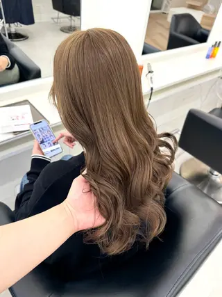 ロング カラー NANO/ ブリーチ×レイヤーのヘアスタイル
