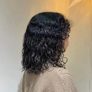 ミディアム 横浜パーマ🌐ボブ✨ 暖色カラーもえかのヘアスタイル
