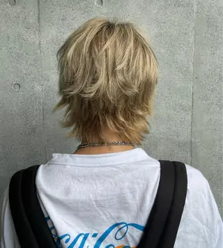 ショート カラー 🌈メンズパーマ🌈 メンズカットアリサのヘアスタイル
