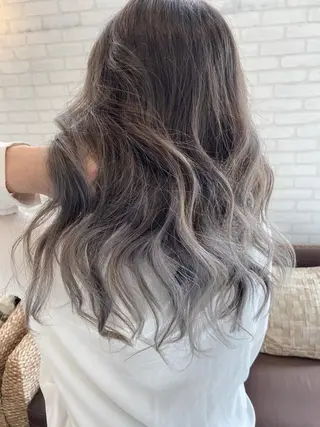 セミロング カラー 浅川 実行のヘアスタイル