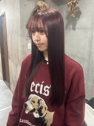 カラー manami/艶髪 /くすみカラーのヘアスタイル