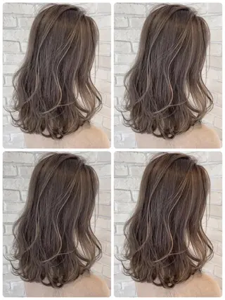 セミロング ヘアアレンジ あやか 白髪ぼかしハイライトのその他イメージ