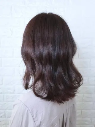 ミディアム カラー 髪質改善縮毛矯正 美容師✂️山崎竜二のヘアスタイル