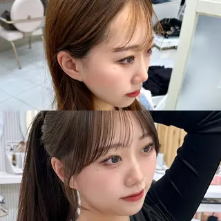 ロング カラー 🇰🇷韓国風くびれ ヘア🇰🇷中村優大のヘアスタイル