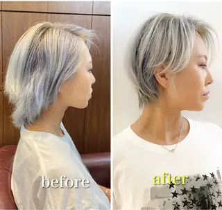 ショート 藤田 遼のヘアスタイル
